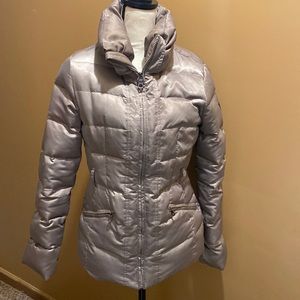 Women’s Guess down puffer jacket high collar sz S